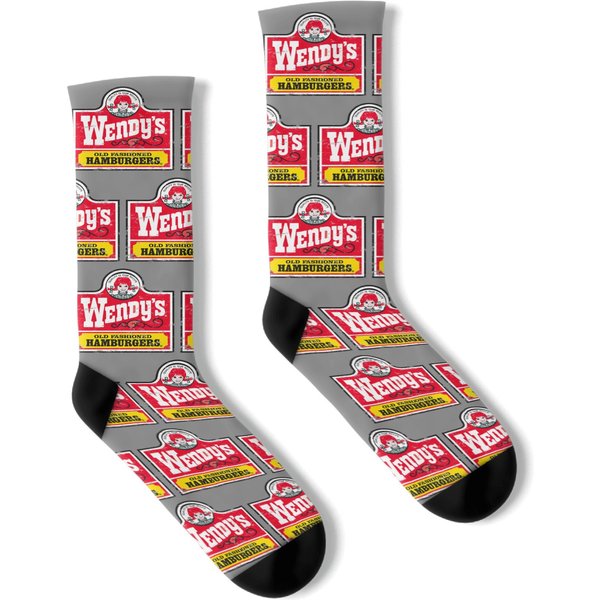 Wendys Logo Vintage Socks-image