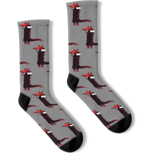 Long Lizard (Red) Rain World Socks-image