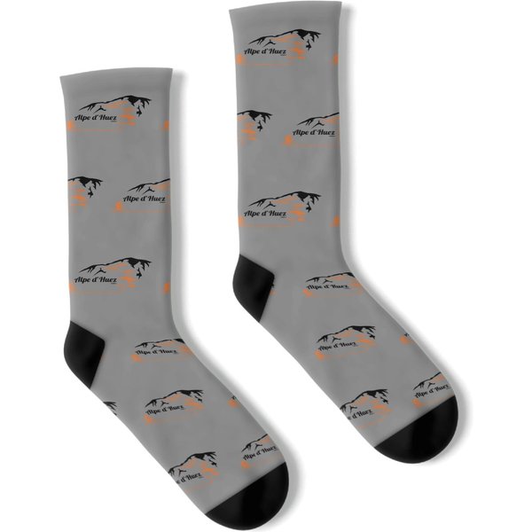 Alpe D'huez Cycling Print Socks