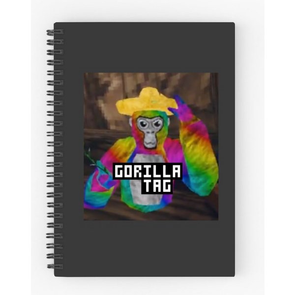 Gorilla Tag Monkey By Polkart Spiral Notebooks Ruled Line