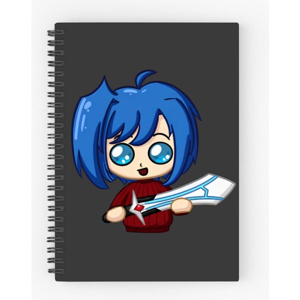 Aichi Sendou With Blaster Blade's Spiral Notebooks Ruled Line