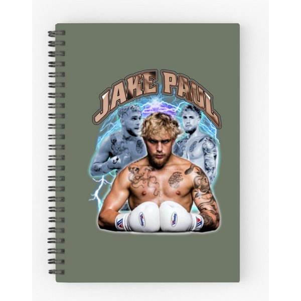 Jake Paul Spiral Notebook For Boxing Fans-image