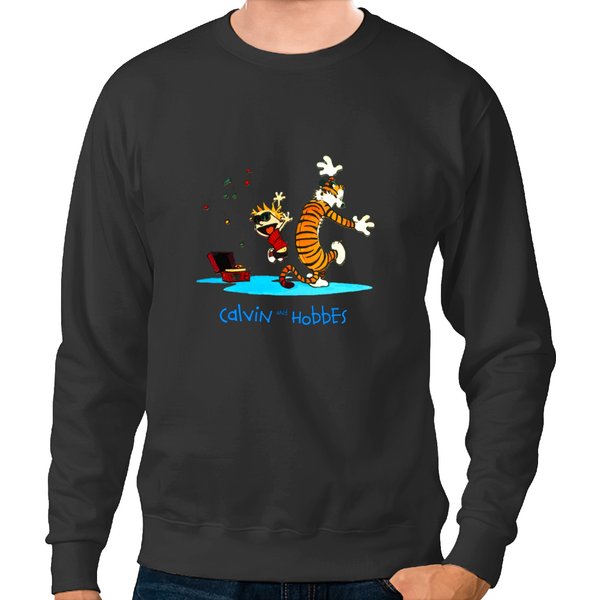 Calvin And Hobbes Graphic Dance Sweatshirts-image