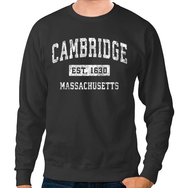 Cambridge Massachusetts Ma Vintage Established Sports Design Sweatshirts-image