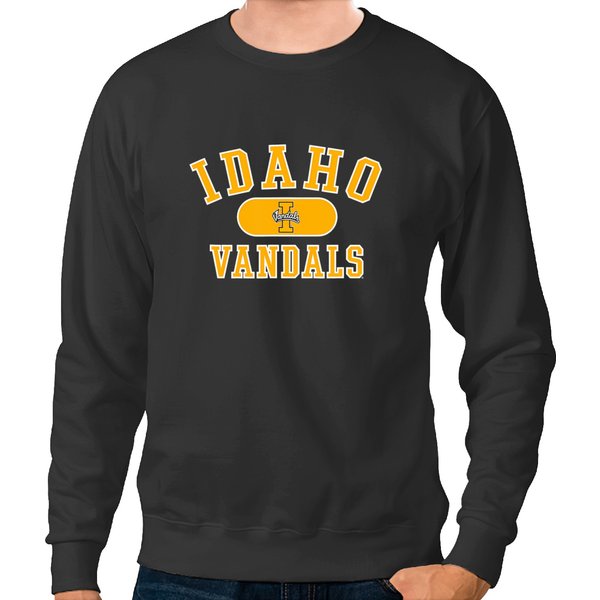 Idaho Vandals Varsity Logo Officially Licensed Black Sweatshirts-image