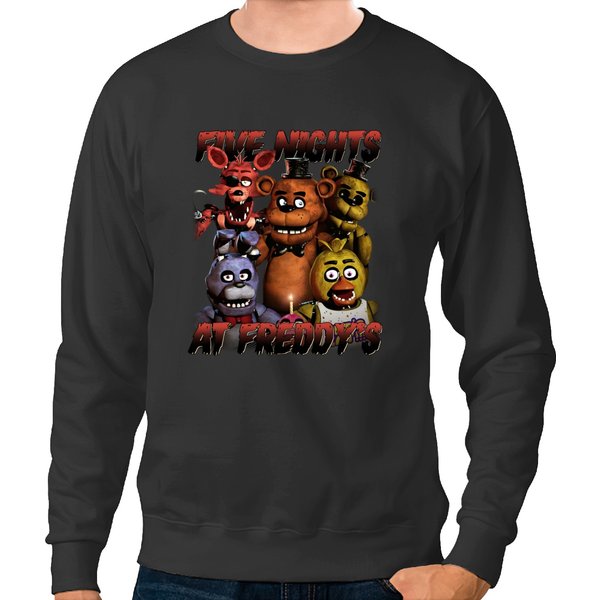 Limited Five Nights At Freddy's Vintage Sweatshirts, Fnaf Sweatshirts, Gift For Women And Man Unisex Sweatshirts-image