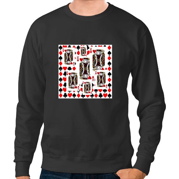 King Of Red Hearts Casino Nights Sweatshirts-image