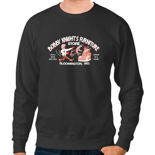 Iu Bobby Knight - Throw A Chair - Vintage Indiana University, Bloomington Sweatshirts-image