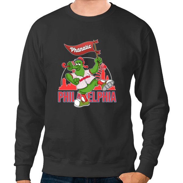 Fighting Philly Trendy Unisex Sweatshirts - Phillies Baseball Sweatshirts-image