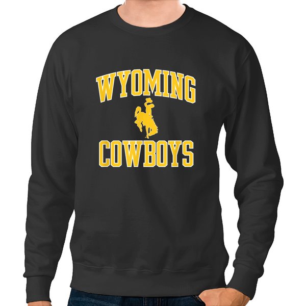 Mens Wyoming Cowboys Apparel Gameday Brown Arch Over Cowboys Sweatshirts Sweatshirts-image