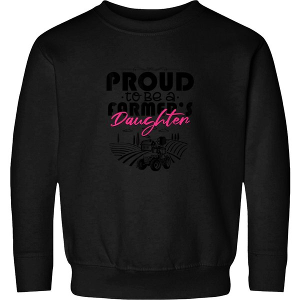 Proud To Be A Farmers Daughter Shirt Funny Farmi Sweatshirts-image
