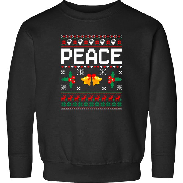 Peace I Come In Peace Matching Couples Ugly Christmas Sweatshirts-image