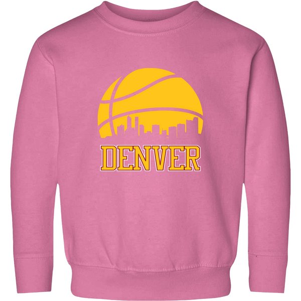 Nuggets Basketball Denver City Skyline Sweatshirts-image