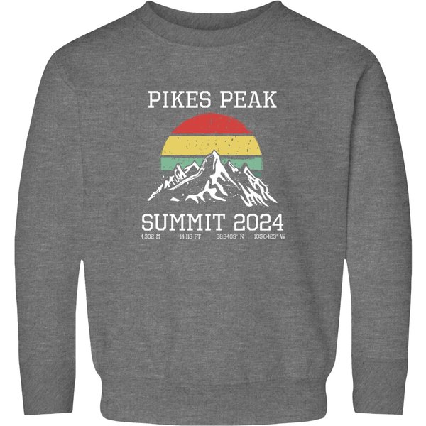 Climbed Pikes Peak Summit 2024 Hike Colorado Sun Hiking Sweatshirts-image