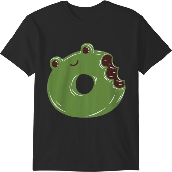 Cute Frog Donut T-Shirts-image