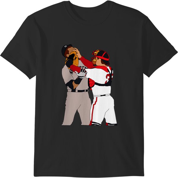 Jason Varitek Alex Rodriguez Brawl T-Shirts-image