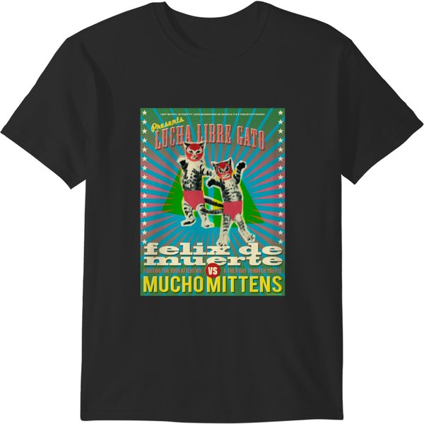 Lucha Libre Gato Fitted Scoop Lucha Libre Gato Fitted Scoop T-Shirts-image