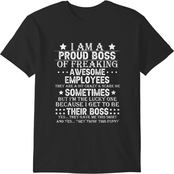 Funny Proud Boss Of Awesome Employees T-Shirts-image