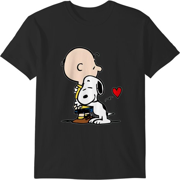 Snoopy Hug Charlie Brown T-Shirts-image