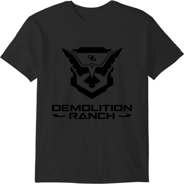 Demolition Ranch Men_S Casual Round Neck Short Sleeve Basic Shirt Gray White T-Shirts-image