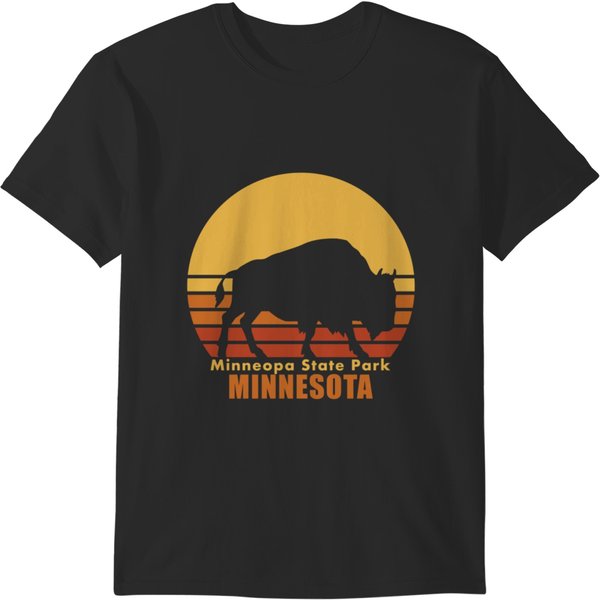 Minneopa State Park - Minnesota Bison T-Shirts-image