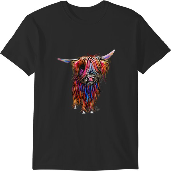 Funny Scottish Highland Cattle Cow T-Shirts-image