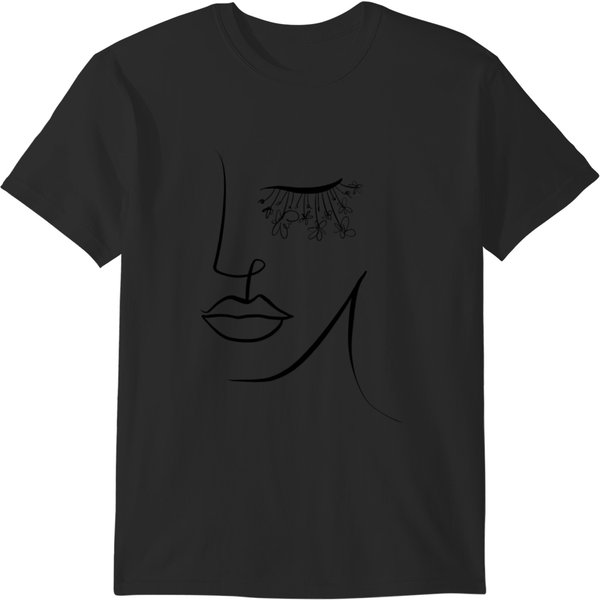 Flowers Decorative Eyelashes T-Shirts-image
