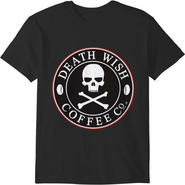 Death Wishh Coffee Co Food Logo Chain Restaurant T-Shirts-image