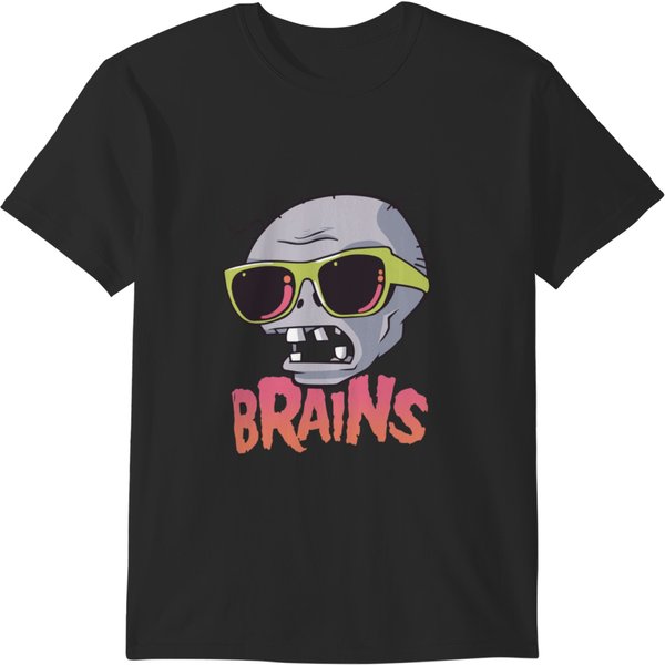 Brains!!! Plants Vs Zombies T-Shirts-image