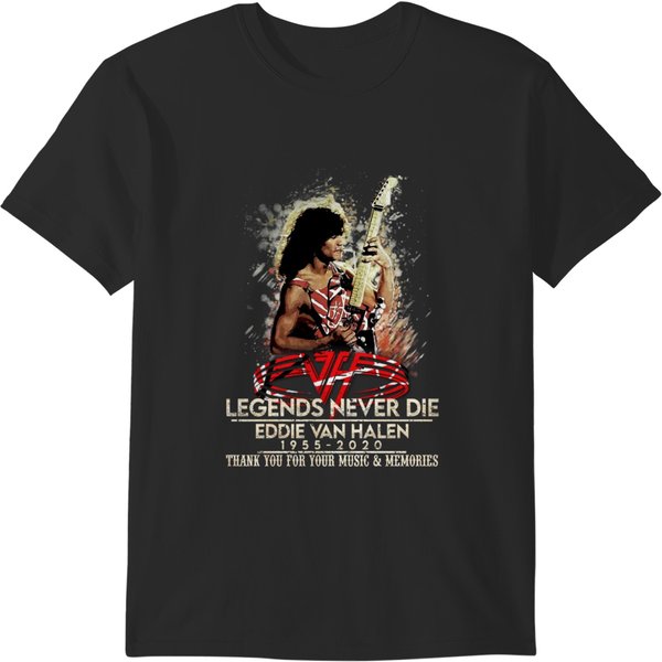Legends Never Die Eddie Van Halennn 1955 2020 Thank You For Your Music Memories New T-Shirts-image