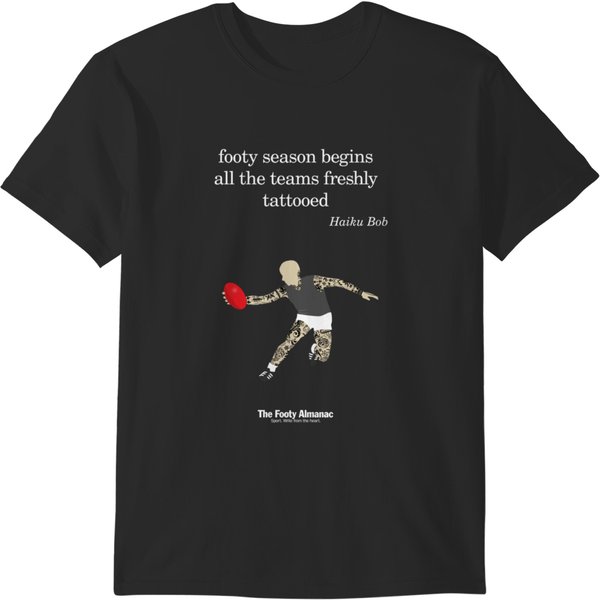 Footy Haiku _Quot_Tattoo_Quot_ Black Version T-Shirts-image