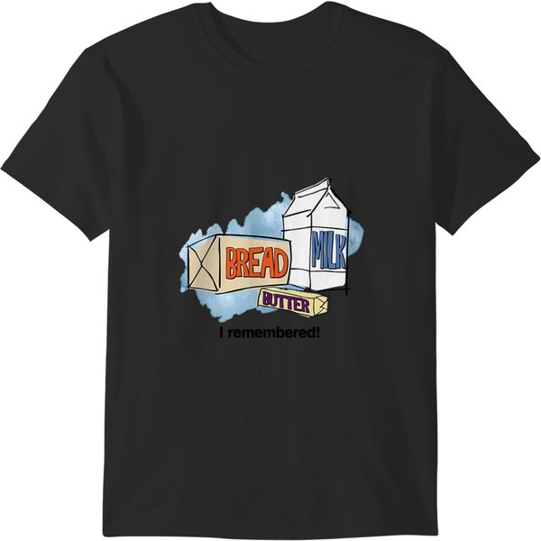 Loaf, Milk, And Butter Graphic T-Shirt-image