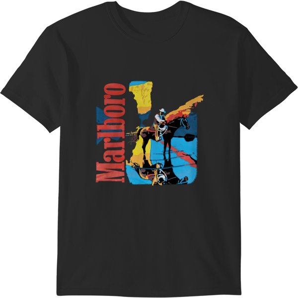 Vintage Marlboro 80S Marlboro Cowboy Tshirt T-Shirts-image
