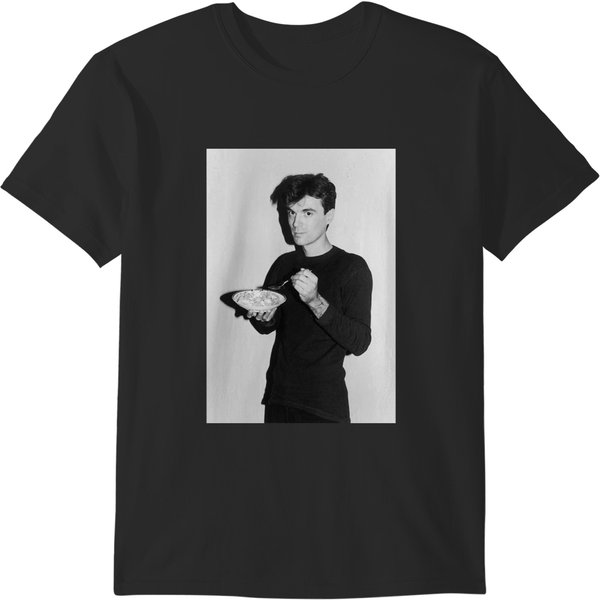 David Byrne Eating Cereal T-Shirts-image