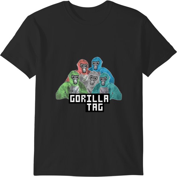 Gorilla Tag Monkey Green Blue Red Gorilla T-Shirts-image