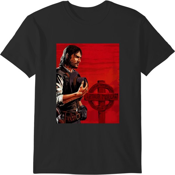 John Marston At Arthurs Grave Poster T-Shirts-image
