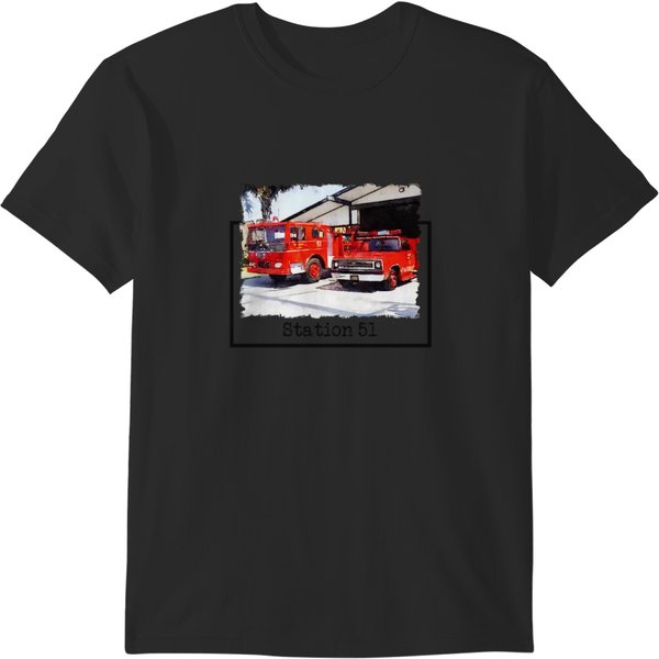 Station 51, Emergency Tv Show, Truck T-Shirts-image
