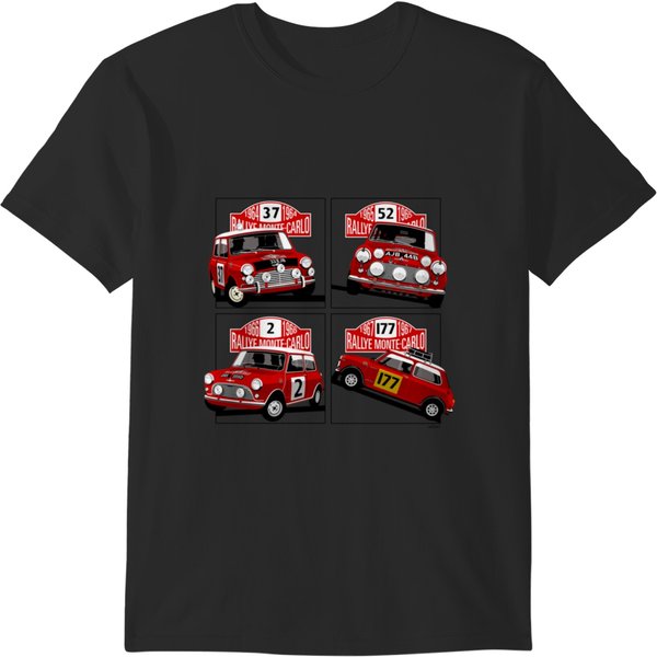 Monte Carlo Rally Mini Coopers T-Shirts-image