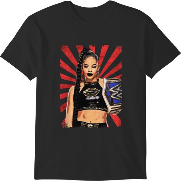 Bianca Belair Wrestling Vintage Fan Art T-Shirts-image