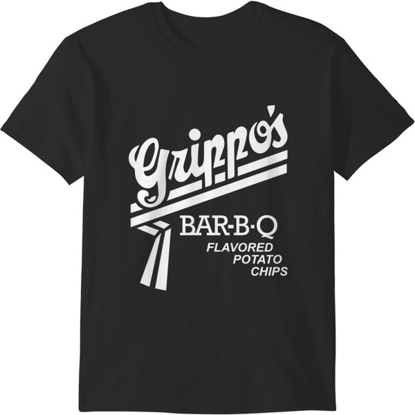 Grippos Bar-B-Q Flavored Potato Chips White T-Shirts-image