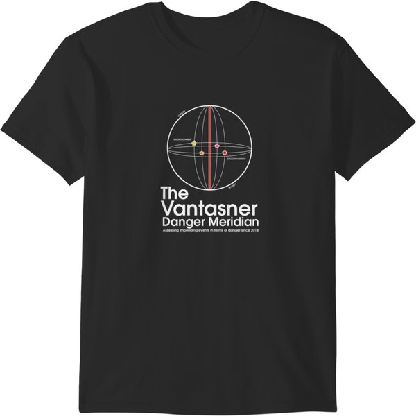 The Vantasner Danger Meridian White T-Shirts-image