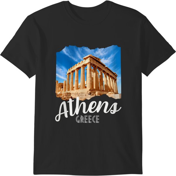 Parthenon On The Athenian Acropolis Athens Greece T-Shirts-image