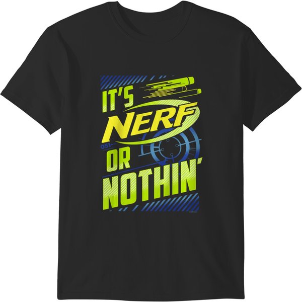S Nerf It's Nerf Or Nothin' Vintage Bullseye Logo T-Shirts-image