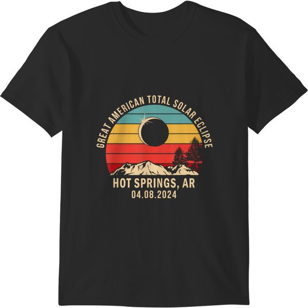 Hot Springs, Ar Arkansas Total Solar Eclipse 2024 T T-Shirts-image