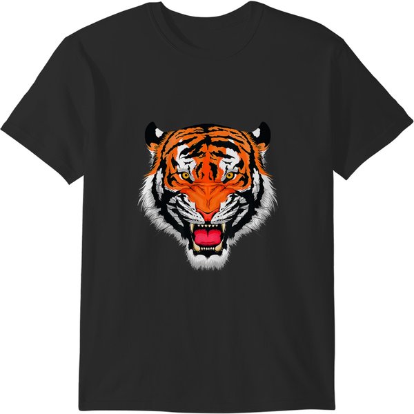 Bengal Tiger Stripes Face Mask T-Shirts-image