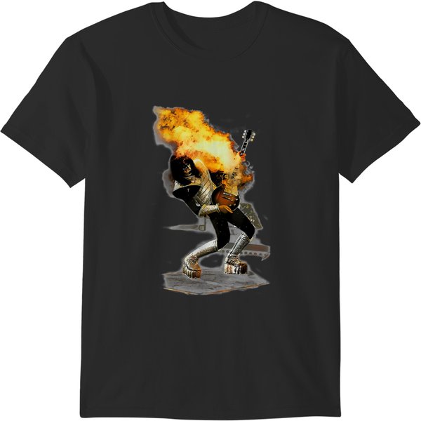 Aces Frehley Live Tee University T-Shirts-image
