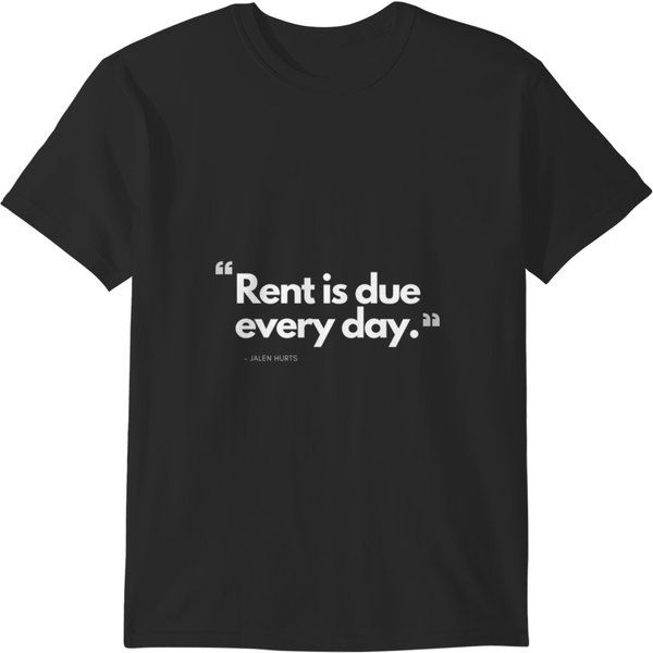 Rent Is Due - Jalen Hurts (Philadelphiaseagles) T-Shirts-image