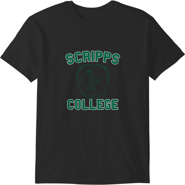 Scripps College Vintage Green Logo T-Shirts-image