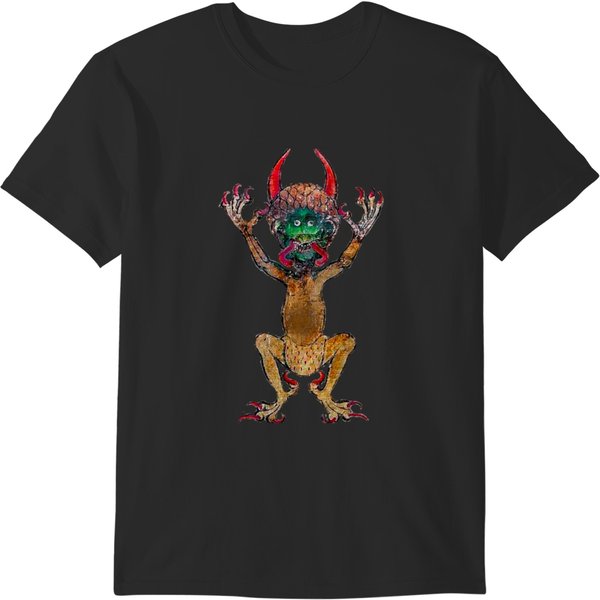 Medieval Codex Gigas Devil Kneeling Knight (1250) - Westminster Psalter T-Shirts-image