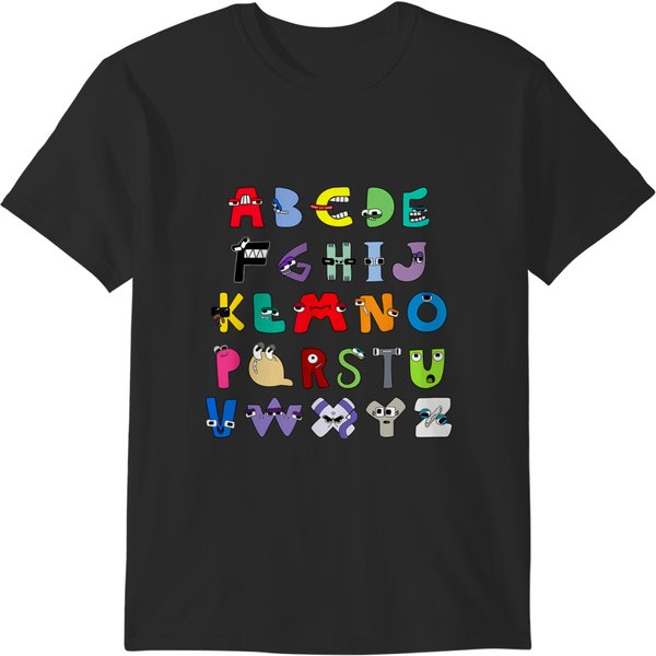 Villain Letter Abc Learning Boys Matching Evil Alphabet Lore T-Shirts-image